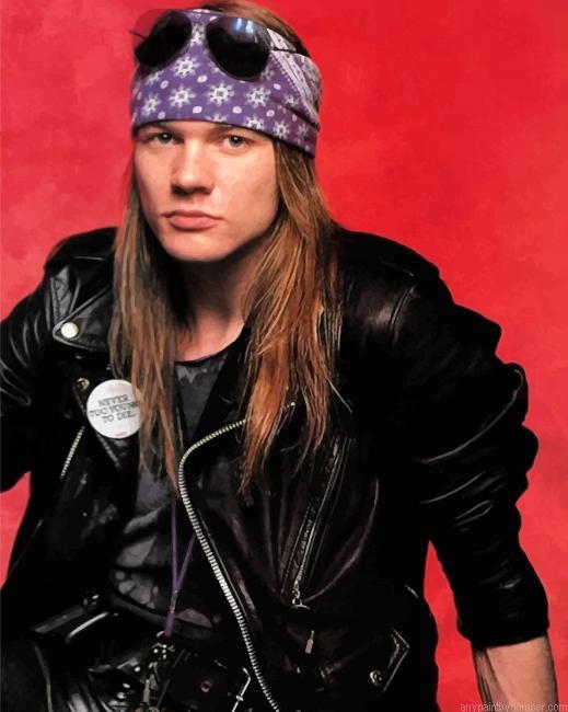 Gun N Roses Singer Paint By Number