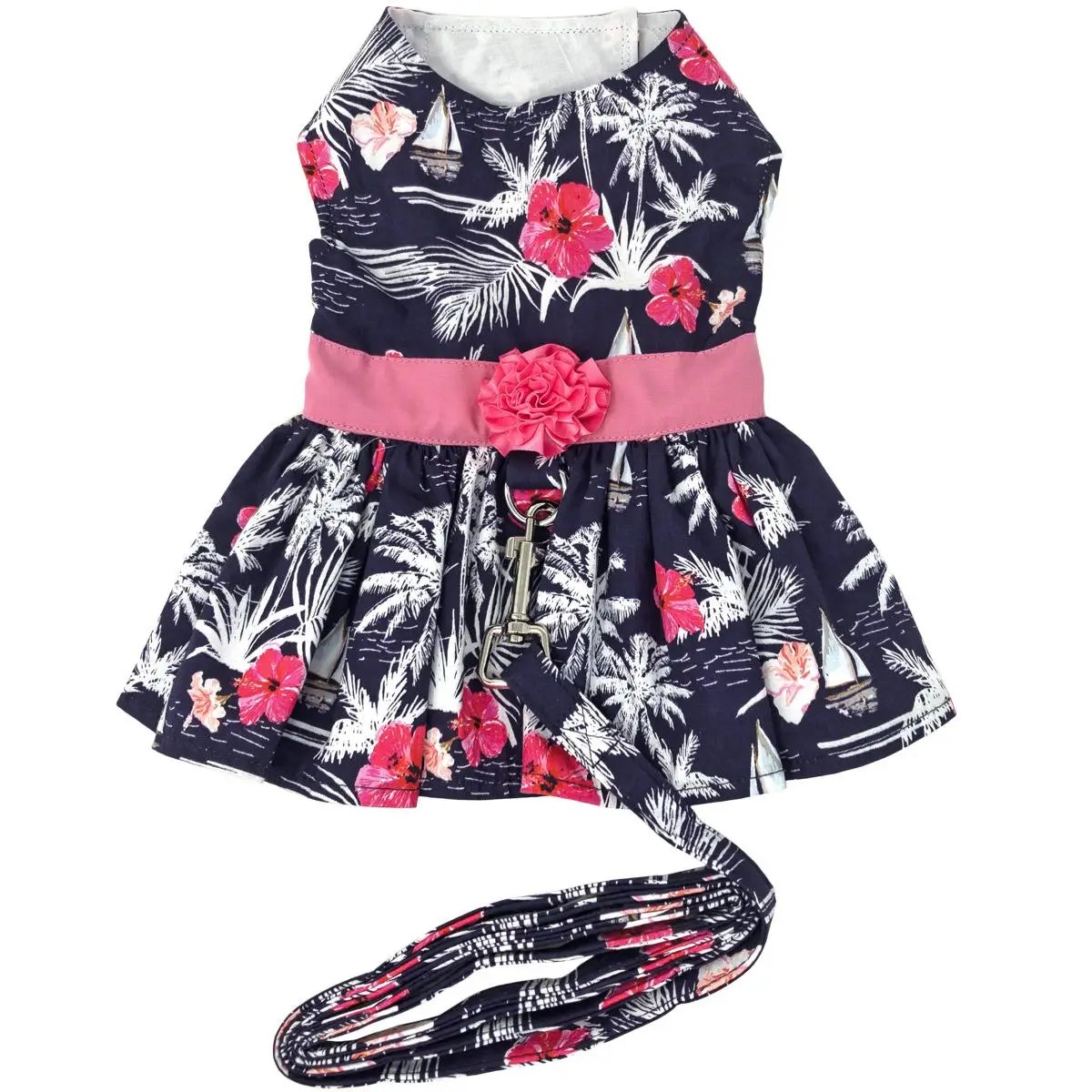 Moonlight Sails Dog Dress w/ Matching Leash