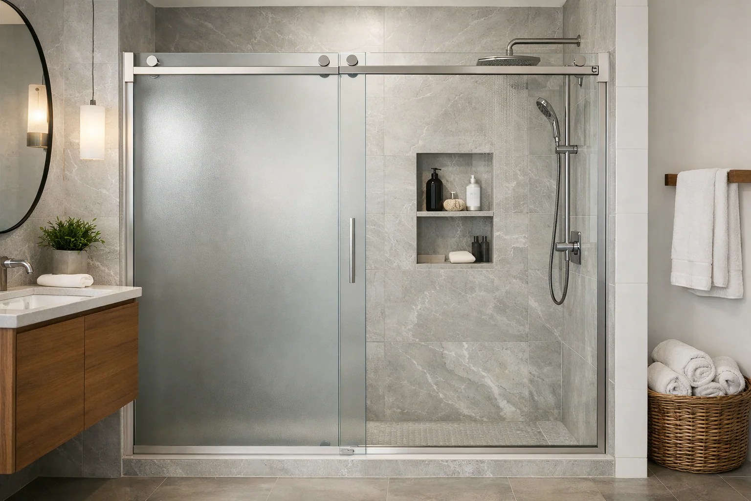 The Shower Door Finish Mismatch Problem More Remodelers Are Finally Avoiding