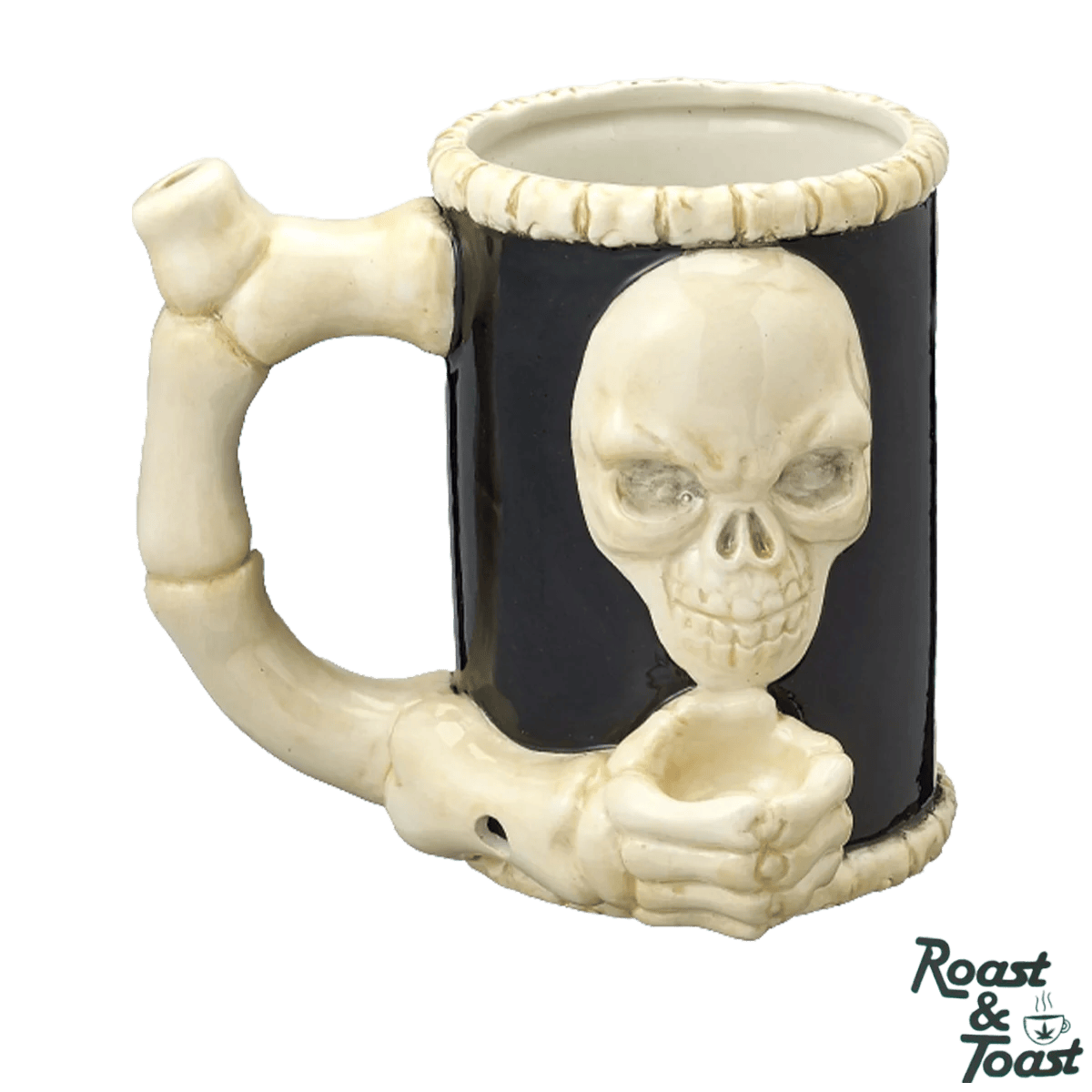 ROAST & TOAST SKULL BONE MUG PIPE