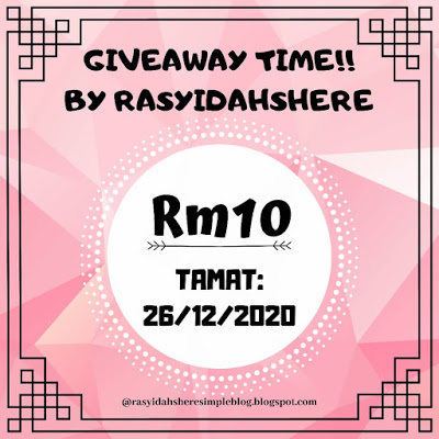 Giveaway by Rasyidahsheresimpleblog