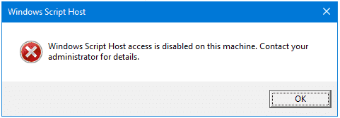 Cara Mengatasi Windows Script Host access is disabled on this machine
