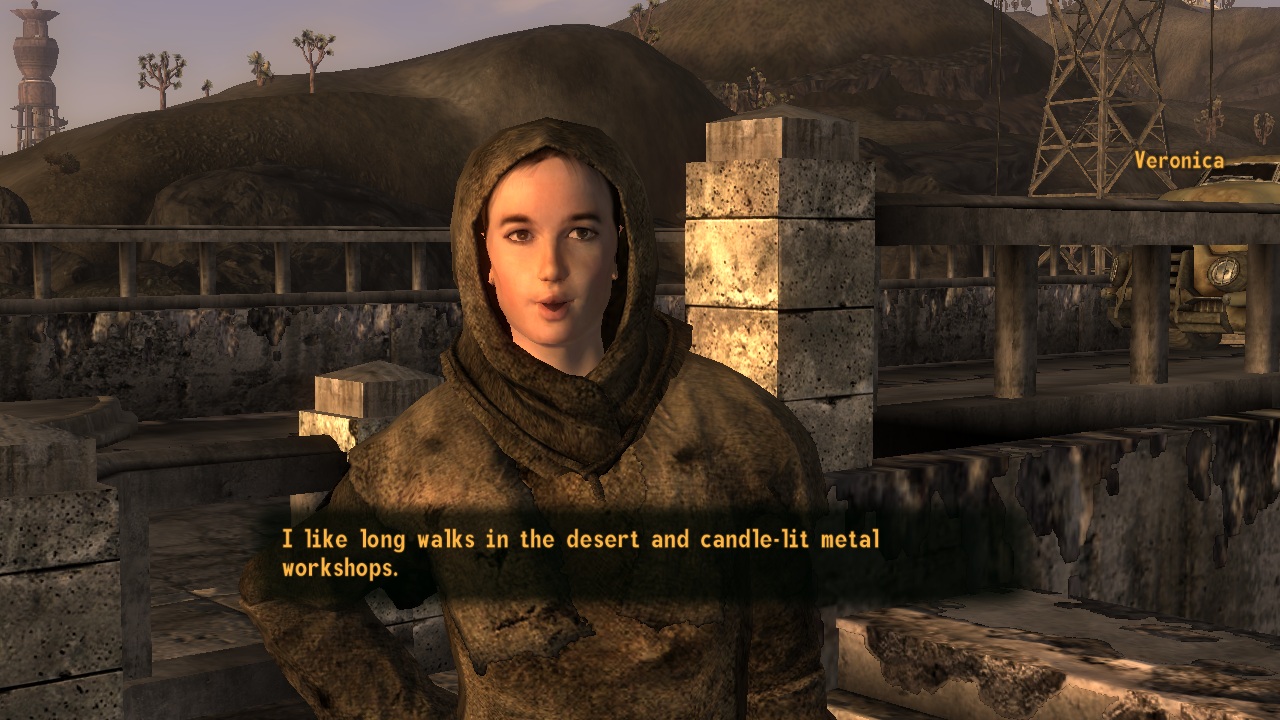 Fallout New Vegas Character Work Veronica Part I A Pair Of Tools