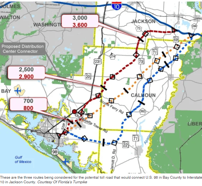 Map Of Florida Toll Roads Toll Rd Routes 