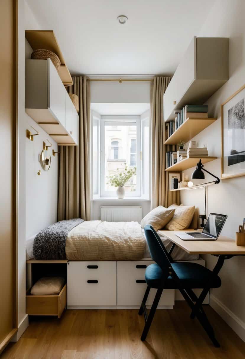 30 Ideas to Organize a Very Small Bedroom - Apartment Notes