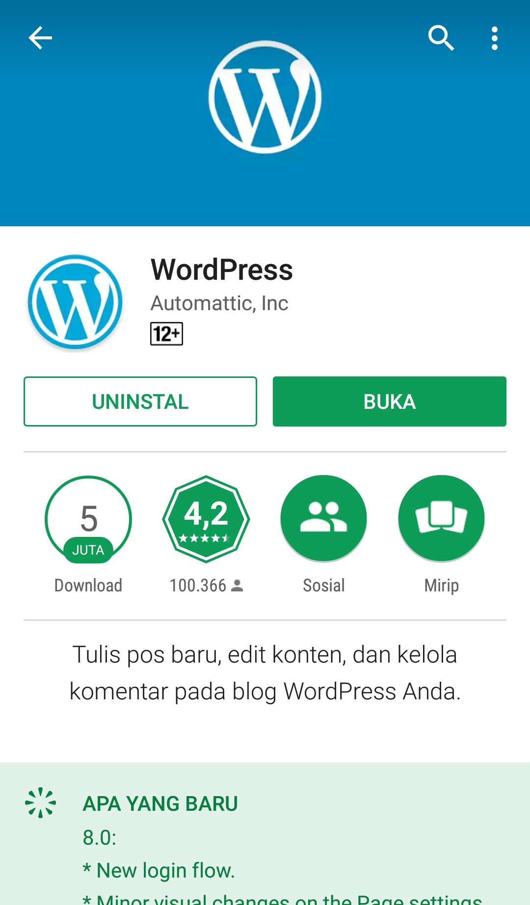 Perbarui tema dan plugin · 4. cara posting blog lewat hp android