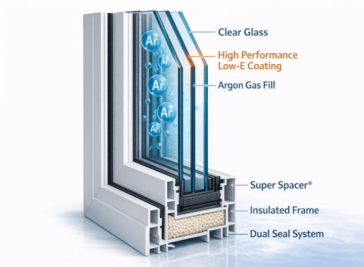 Windows — glass system diagram