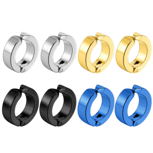 1 pair Fashion Ear Clip Non Piercing Earrings Fake Earrings for Men