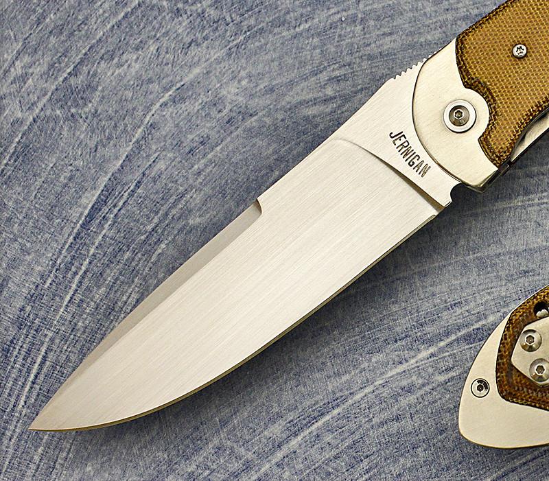 Jernigan, Steve - ASP-11 Titanium w/Micarta Tactical Flipper - FrameLock Folder 2 Jernigan, Steve - ASP-11 Titanium w/Micarta Tactical Flipper - FrameLock Folder - Image 2