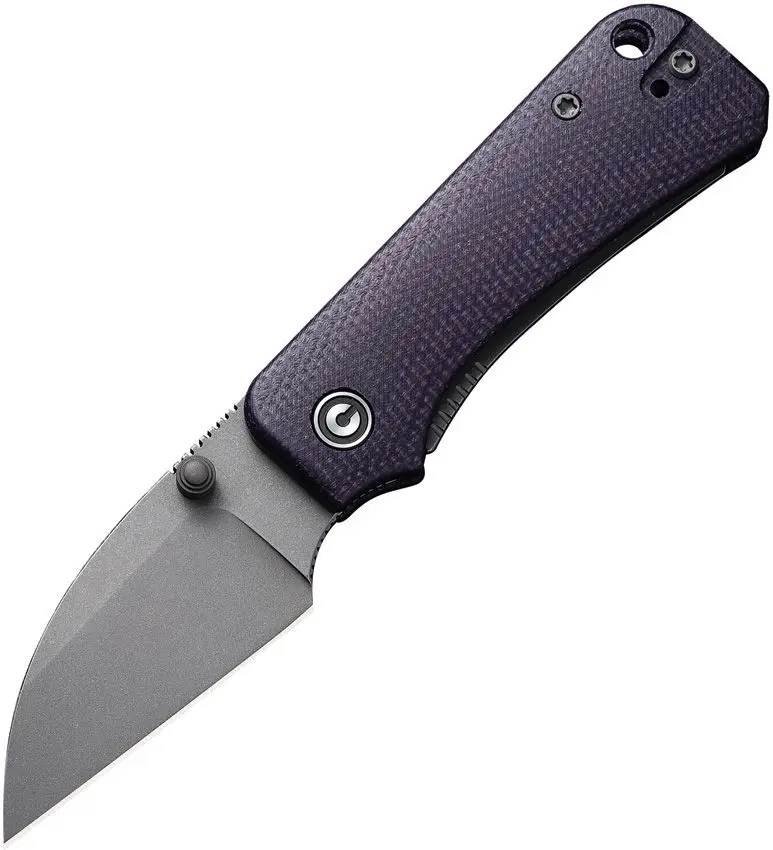 Civivi Baby Banter - Nitro V Wharncliffe Blade - Purple Canvas Micarta - CIVC19068SC2