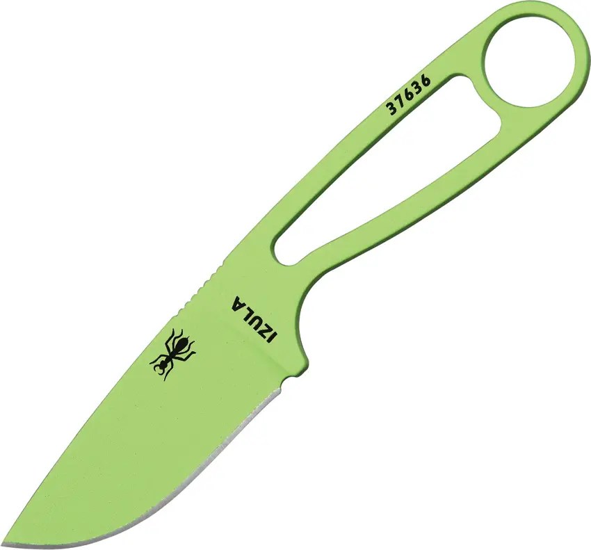 ESEE Izula Venom Green - 1095 Steel - Full Tang Steel Handle - ESIZVG