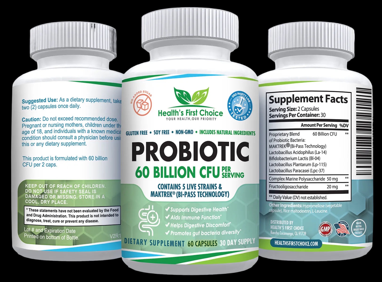 Probiotic 60 Billion CFU: Advanced Digestive and Immune Support