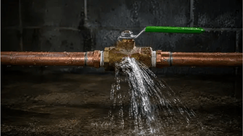 Burst pipes repairs