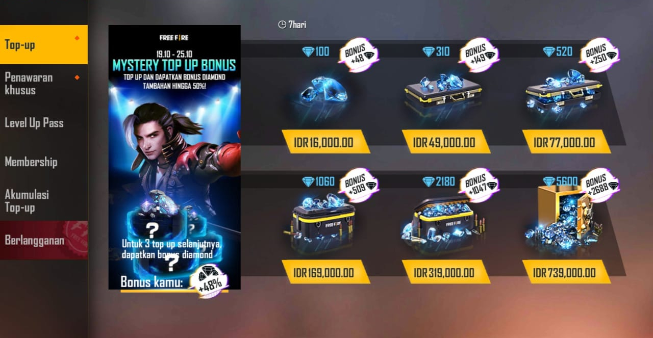 Beli diamond garena free fire spesifikasi terbaru & harga murah october 2021 di tokopedia! Purchase Diamonds With Diamonds As A Bonus Up To 50 In Free Fire Top Up Now Dunia Games