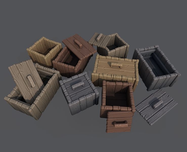 Crate Flippednormals - Download Artistic Vintage Background | 8K