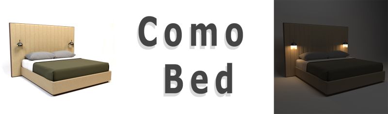 Como Bed Flippednormals - Dark Design Collection - Mobile Quality