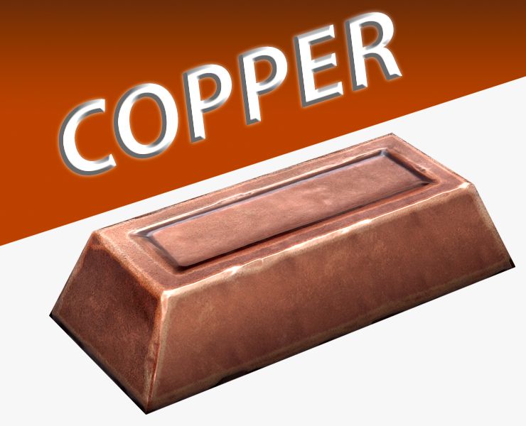 Copper Ingot Flippednormals - Light Arts - Classic Retina Collection