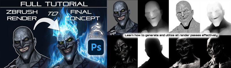 Zbrush Rendering Setup Flippednormals - Premium Gradient Texture Gallery - Retina