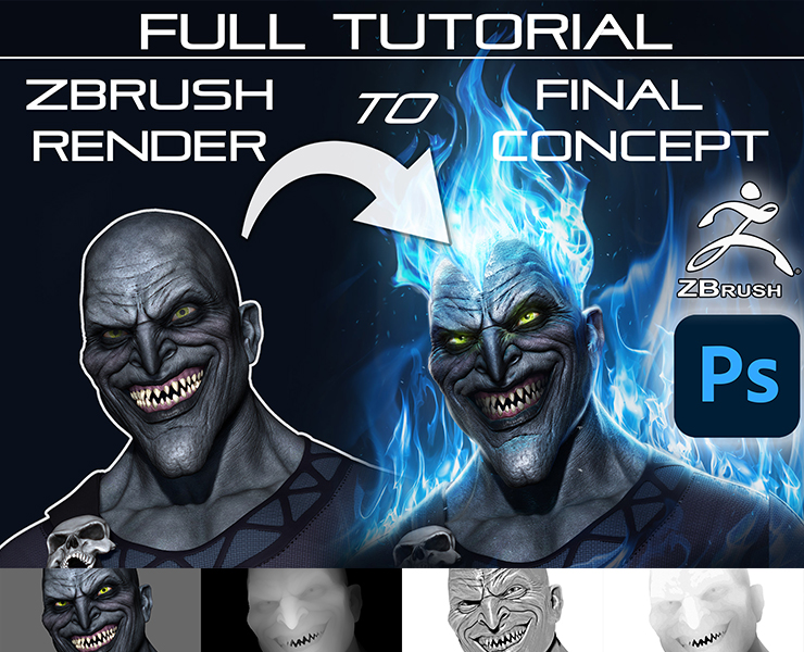 Zbrush Photoshop Rendering - Download Gorgeous Dark Wallpaper | Desktop