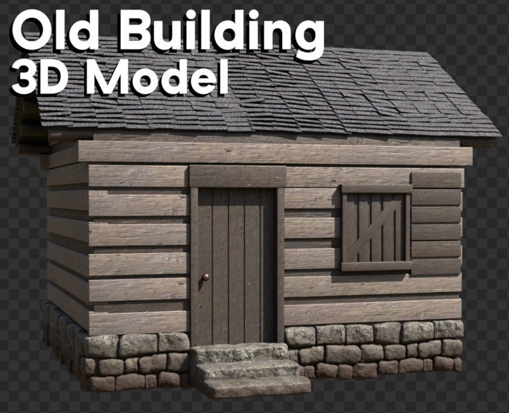 3d Old Building Model - Artistic 4K Dark Photos | Free Download