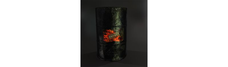 Fuel Barrel Pbr Model Flippednormals - Download High Quality Abstract Art | HD