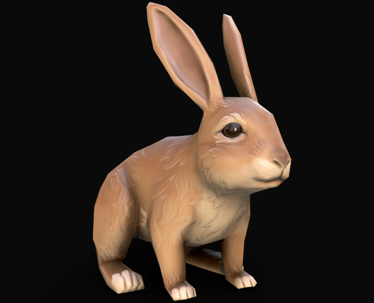 Mobile Rabbit - Elegant Mountain Background - Retina