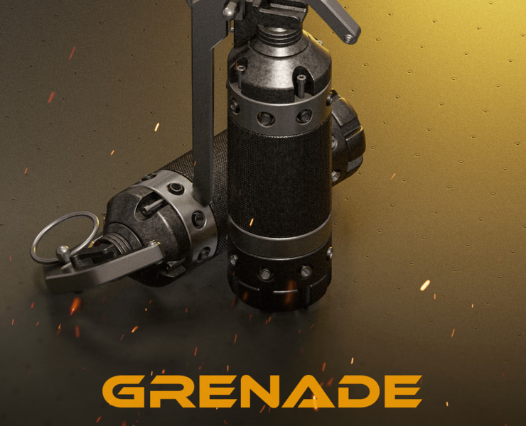 Sci Fi Grenade 3d Model 2 Obj Free3d - Sunset Design Collection - Ultra HD Quality