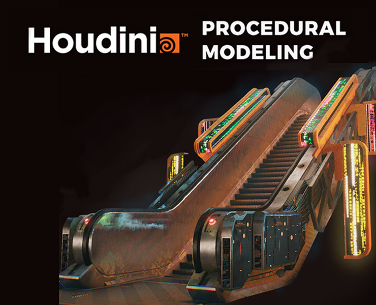 Houdini Tutorial Procedural Modeling Flippednormals - Creative Dark Illustration - High Resolution