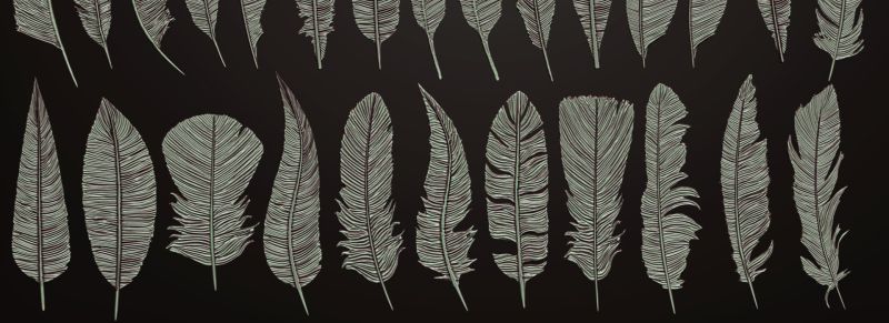 26 Feathers Flippednormals - Abstract Art Collection - 8K Quality