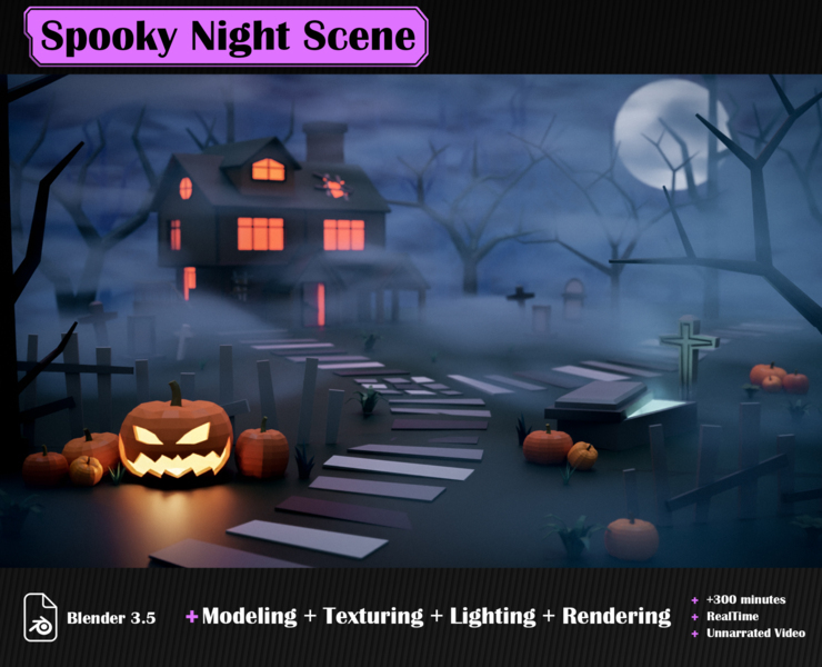 Creating A Spooky Night Scene Tutorial In Blender 3 5 Blendernation - Dark Arts - Incredible Full HD Collection