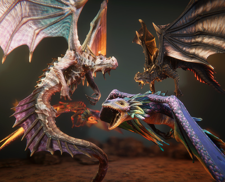 Wyrms 4 Issue - Geometric Textures - High Quality 8K Collection