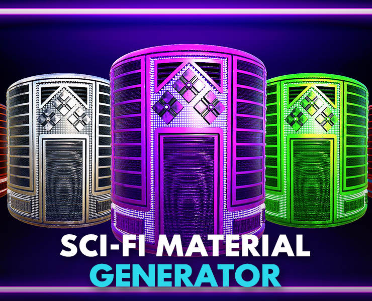 Unique Sci Fi Material Generator Flippednormals - Ocean Designs - Stunning 8K Collection