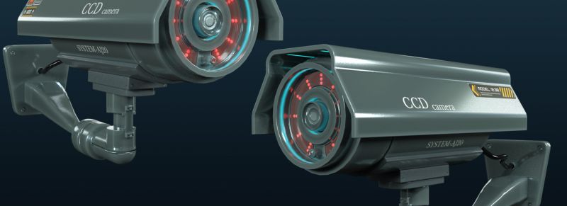 3d Model Security Camera - Best Sunset Illustrations in Mobile