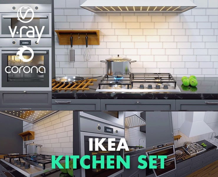 Ikea Kitchen Set Flippednormals - Download Elegant Colorful Pattern | Desktop