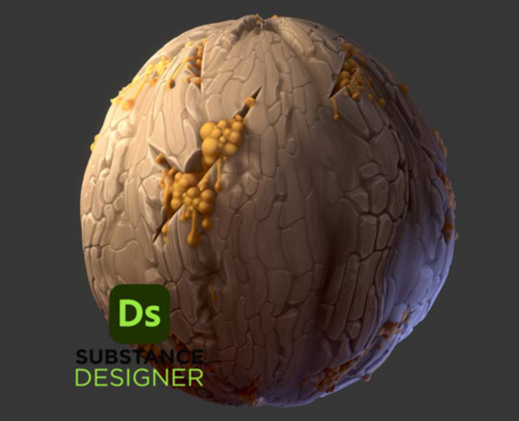 Stylized Infected Tree Bark Substance 3d Designer - Premium Minimal Wallpaper Gallery - Full HD