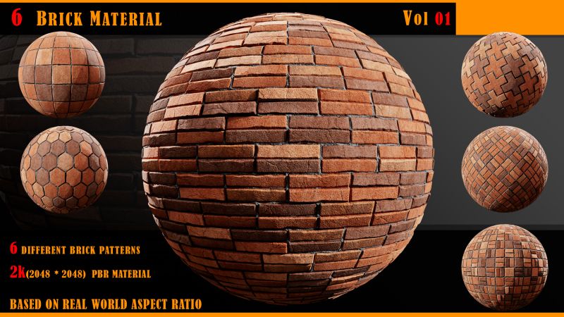 Brick 2k Vol2 Flippednormals - Gradient Pictures - Beautiful 4K Collection