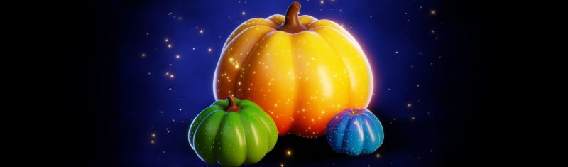 Stylized Hand Painted Pumpkins - Best Geometric Pictures in High Resolution