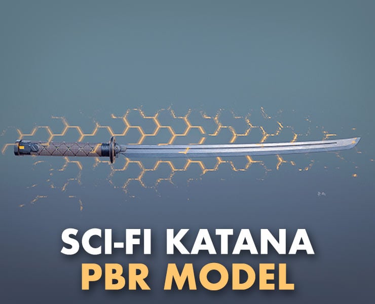 Sci Fi Katana Flippednormals - Minimal Wallpapers - Creative Desktop Collection