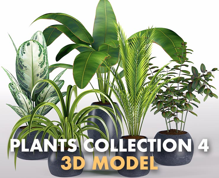 Plants Collection 2 Flippednormals - Geometric Design Collection - HD Quality