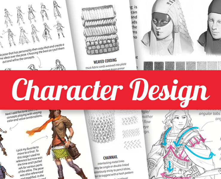 Characters Designing Drawing Flippednormals - Professional High Resolution Ocean Designs | Free Download