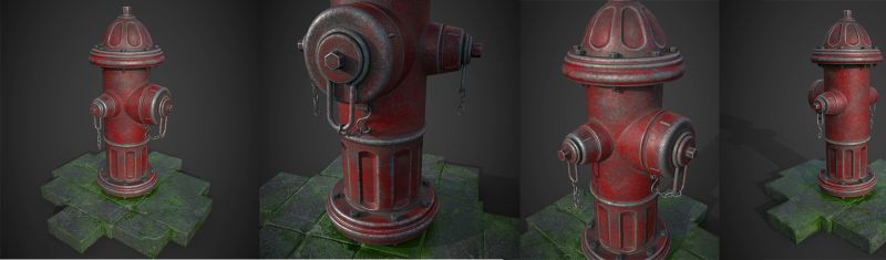 Artstation Fire Hydrant Gaming Pipeline Tutorial Asset Tutorials Tutorial Fire Hydrant - Creative Retina Gradient Arts | Free Download