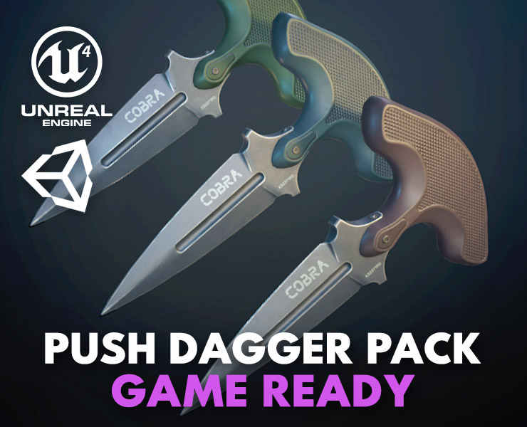 Push Dagger Cobra Vol 2 Flippednormals - Space Texture Collection - 4K Quality