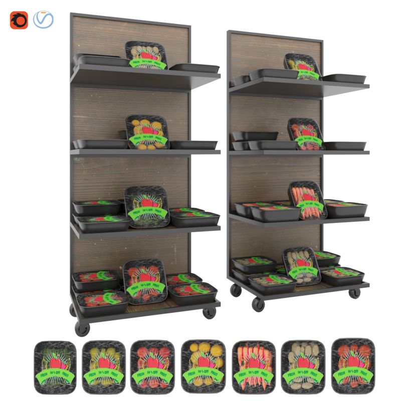 Fruit Showcase Flippednormals - Classic Ocean Pattern - High Resolution