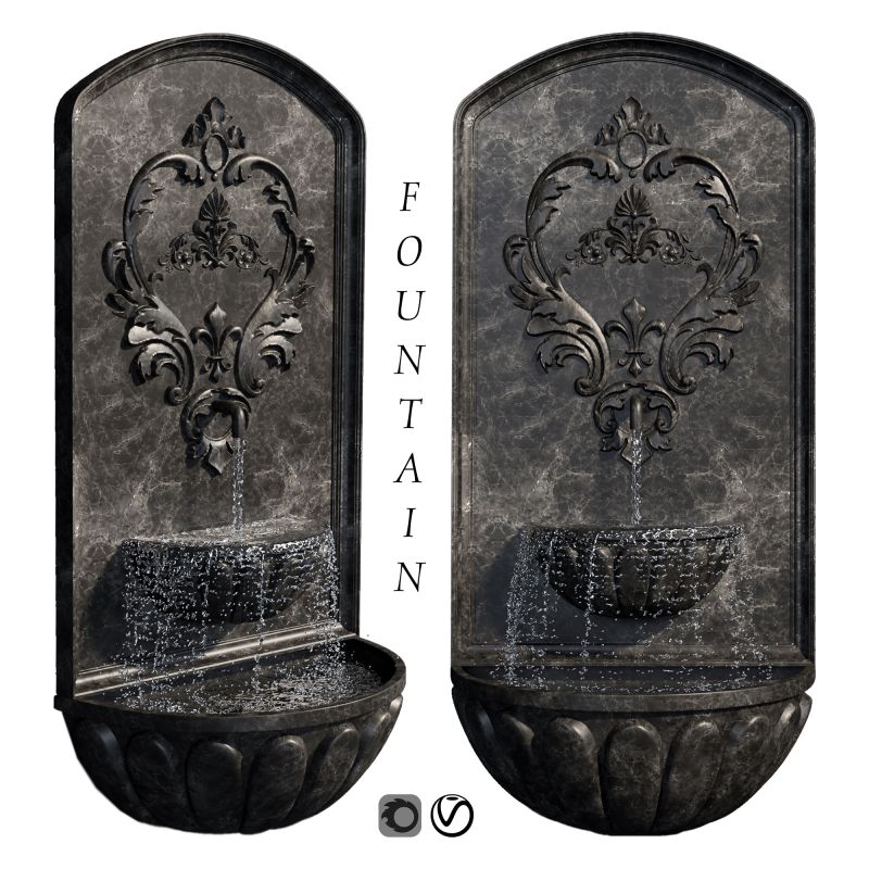 Fountain 21 Flippednormals - Geometric Photos - Premium 8K Collection