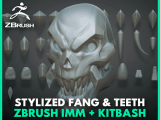 Stylized Fangs And Teeth Insert Flippednormals