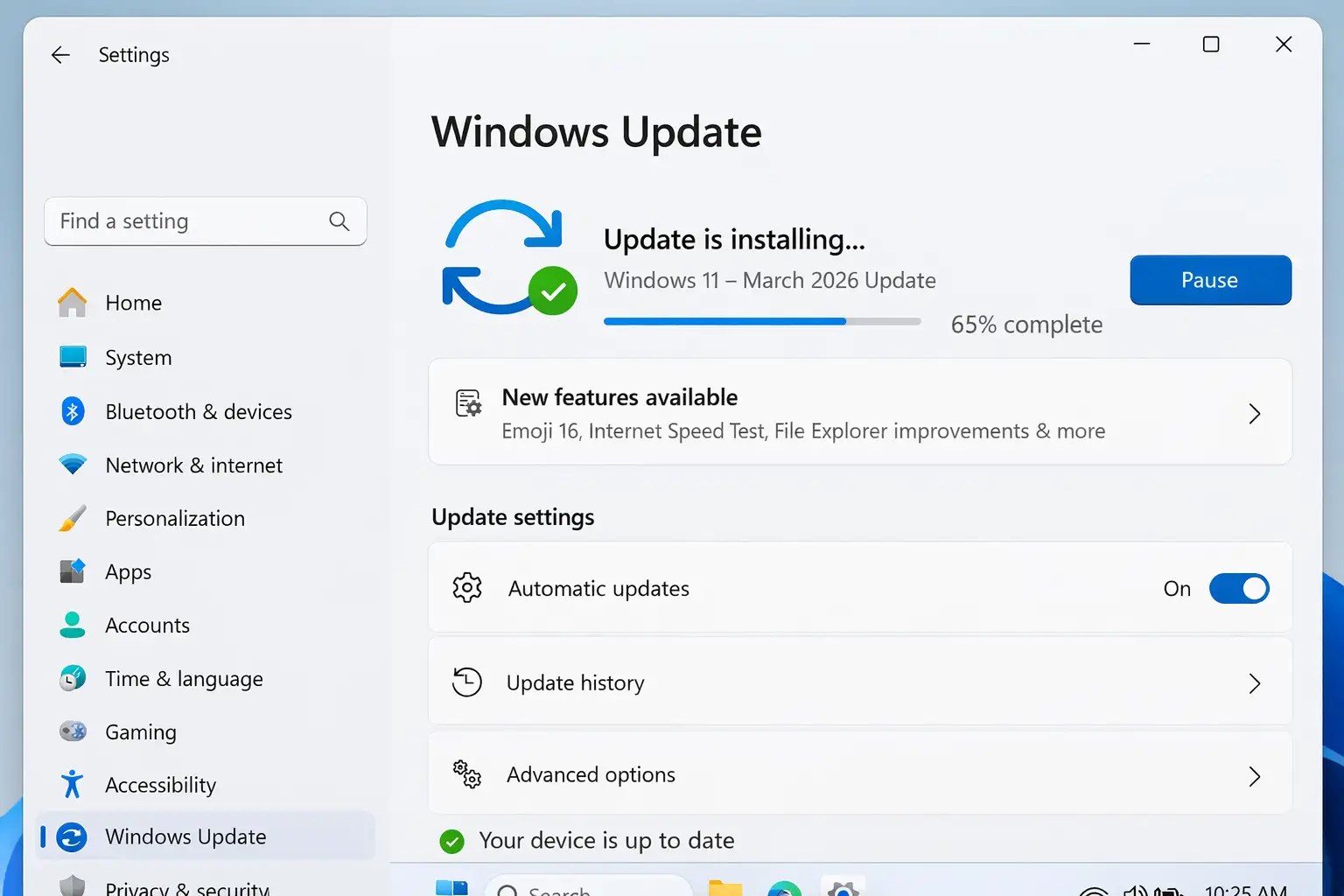 Windows 11 March 2026 Update New Features Fixes Changes 1st Windows Update In Windows 11 Settings