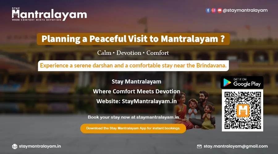 How To Plan A Peaceful Mantralayam Temple Visit Stay Mantralayam Banner Image
