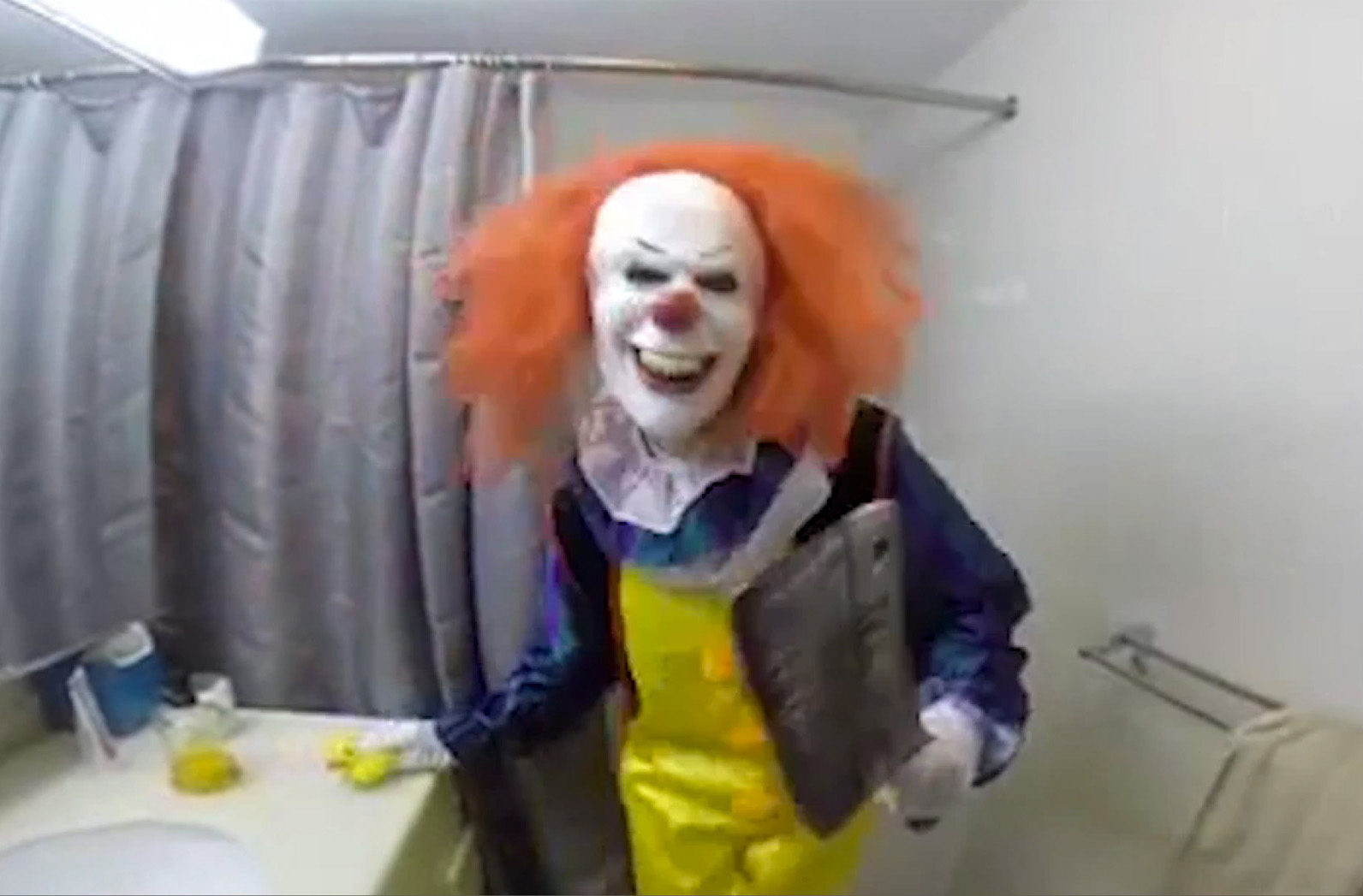 They'll love toddling about town dressed to the nines—er, . Sister Pranks Brother In Clown Costume Time