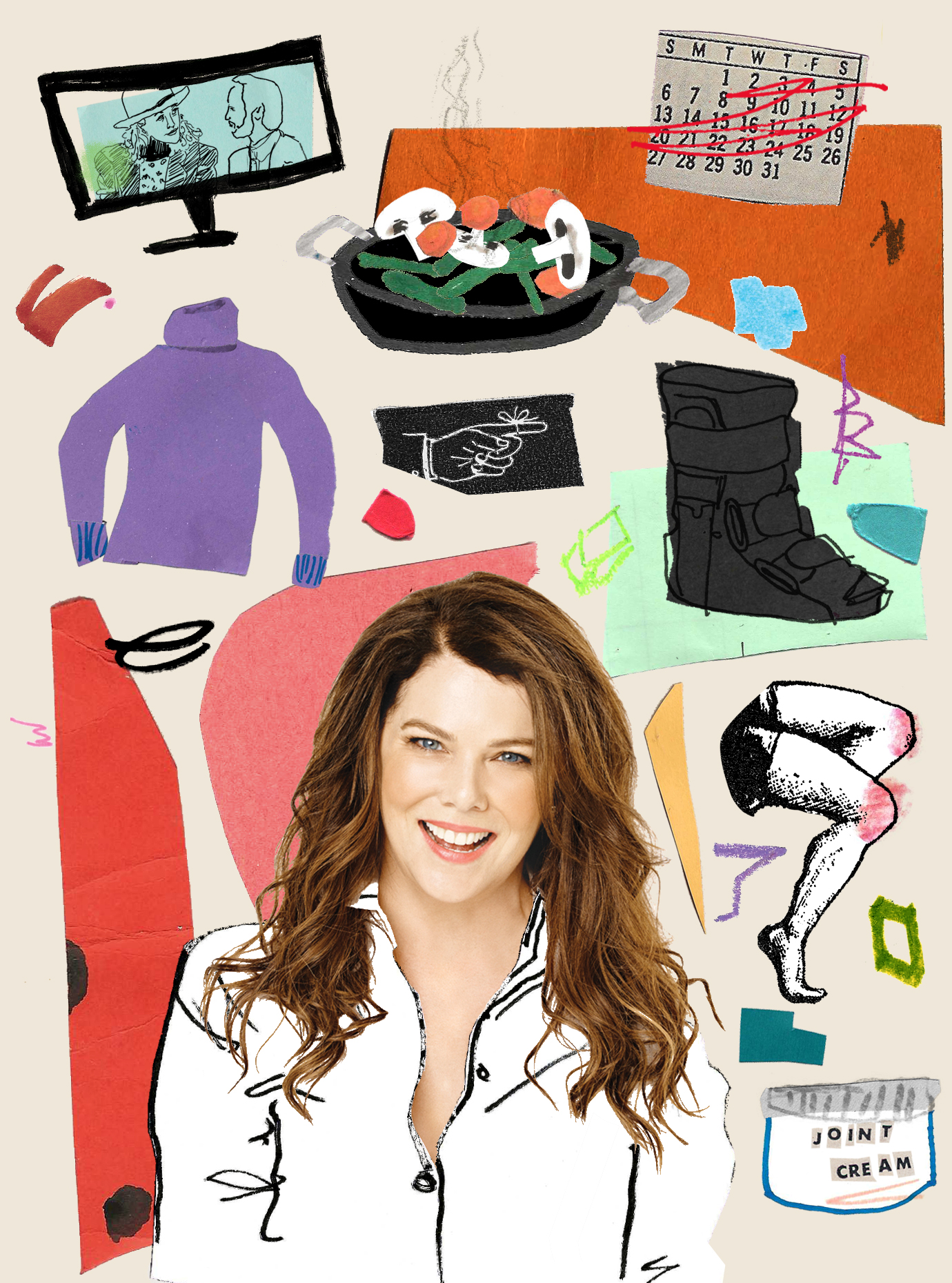 Lauren Graham Teletype - Sunset Background Collection - Ultra HD Quality