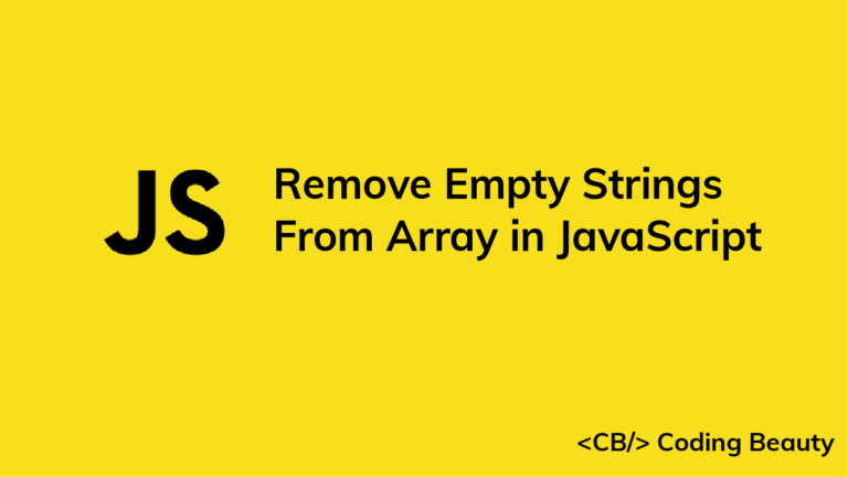 How To Remove Empty Strings From An Array In Javascript Rustcode - Premium City Pattern Gallery - Mobile